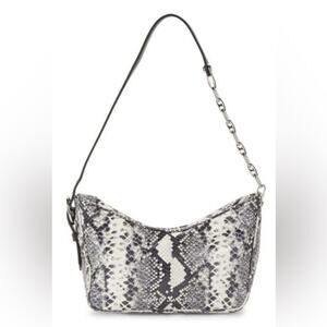 Marc Jacobs Black White Snakeskin Leather Shoulder Bag Retails: $425